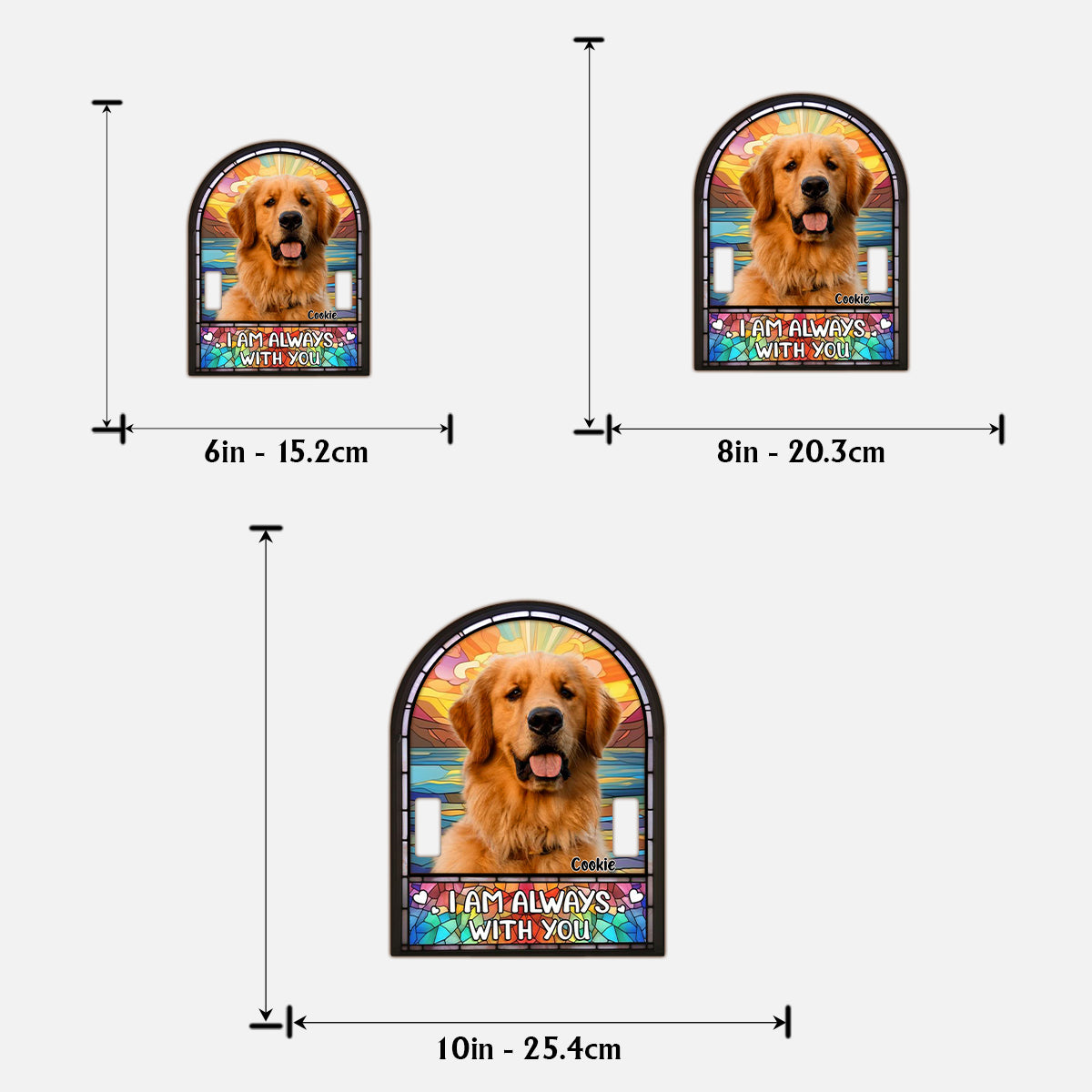 I'm Always With You - Personalized Dog 2 Layered Wood Sign / Wood Plaque