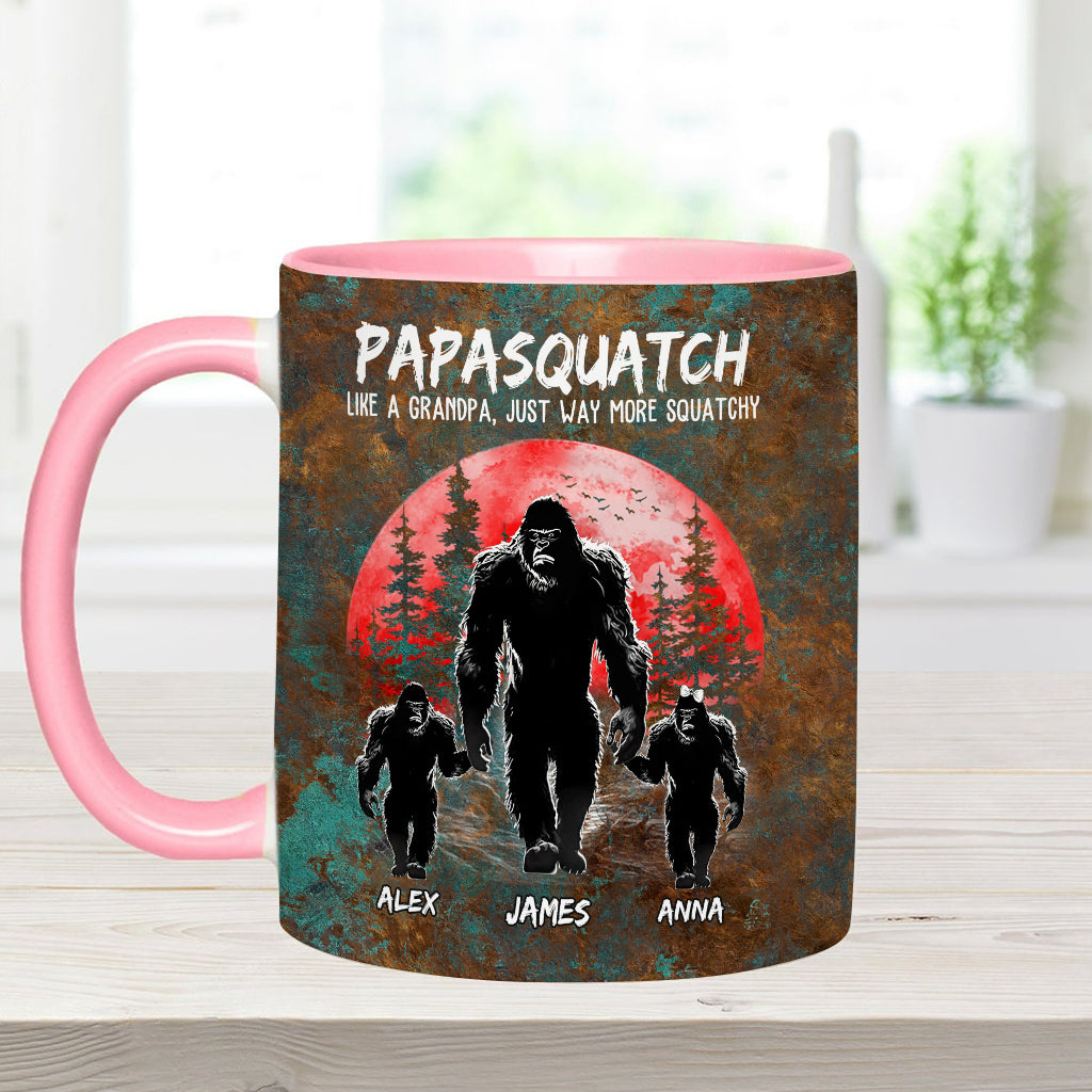 Grandpasquatch - Personalized Father Accent Mug