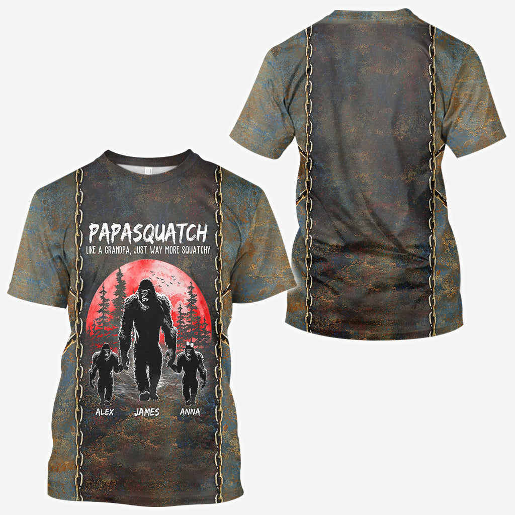 Grandpasquatch - Personalized Father All Over Shirt