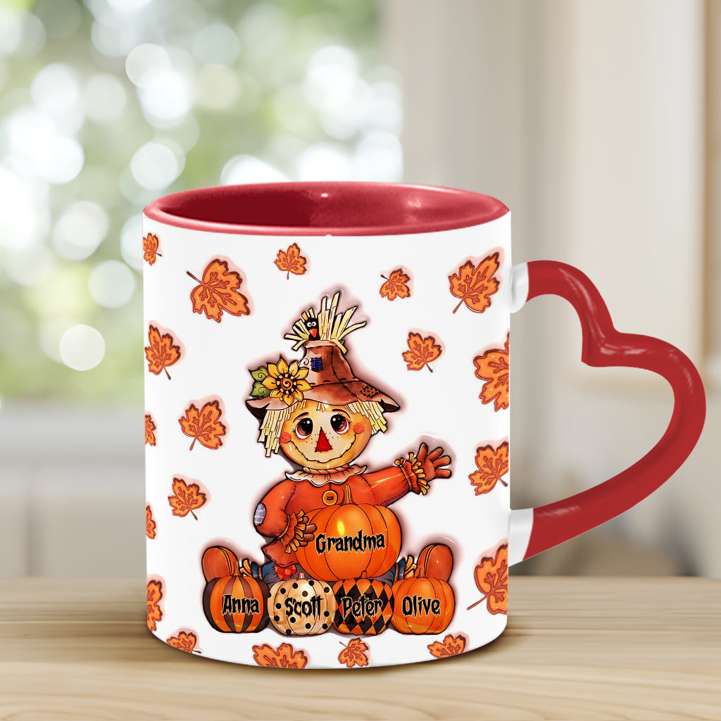 Oma Herbst - Personalisierte Oma Herzgriff-Tasse