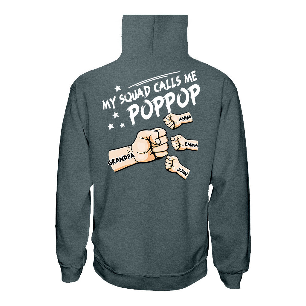 My Squad Calls Me Poppop - Personalized Grandpa T-shirt and Hoodie