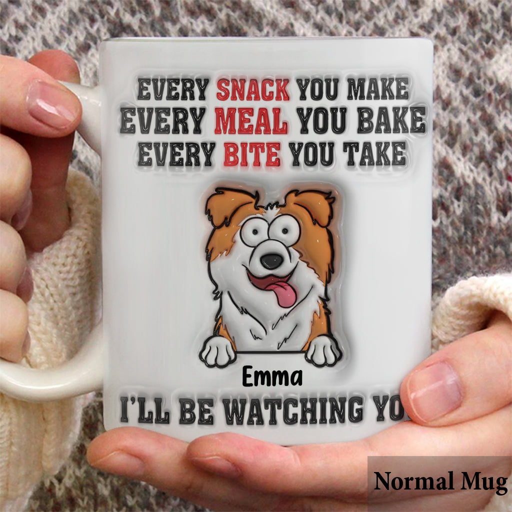 Je te surveille - Mug personnalisé pour chien