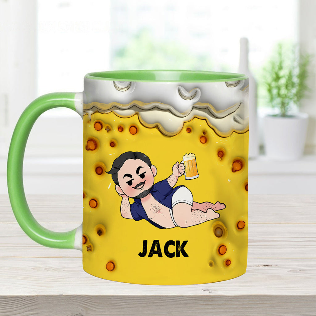 It's Not A Dad Bob It's A Fatherfigure - Personalized Father Accent Mug