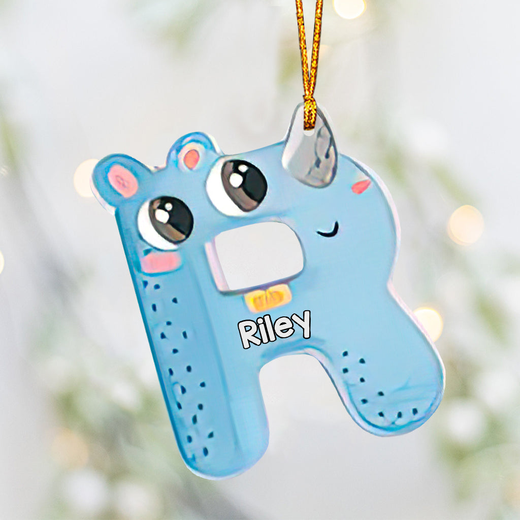 Cute Letters - Personalized Kid Ornament