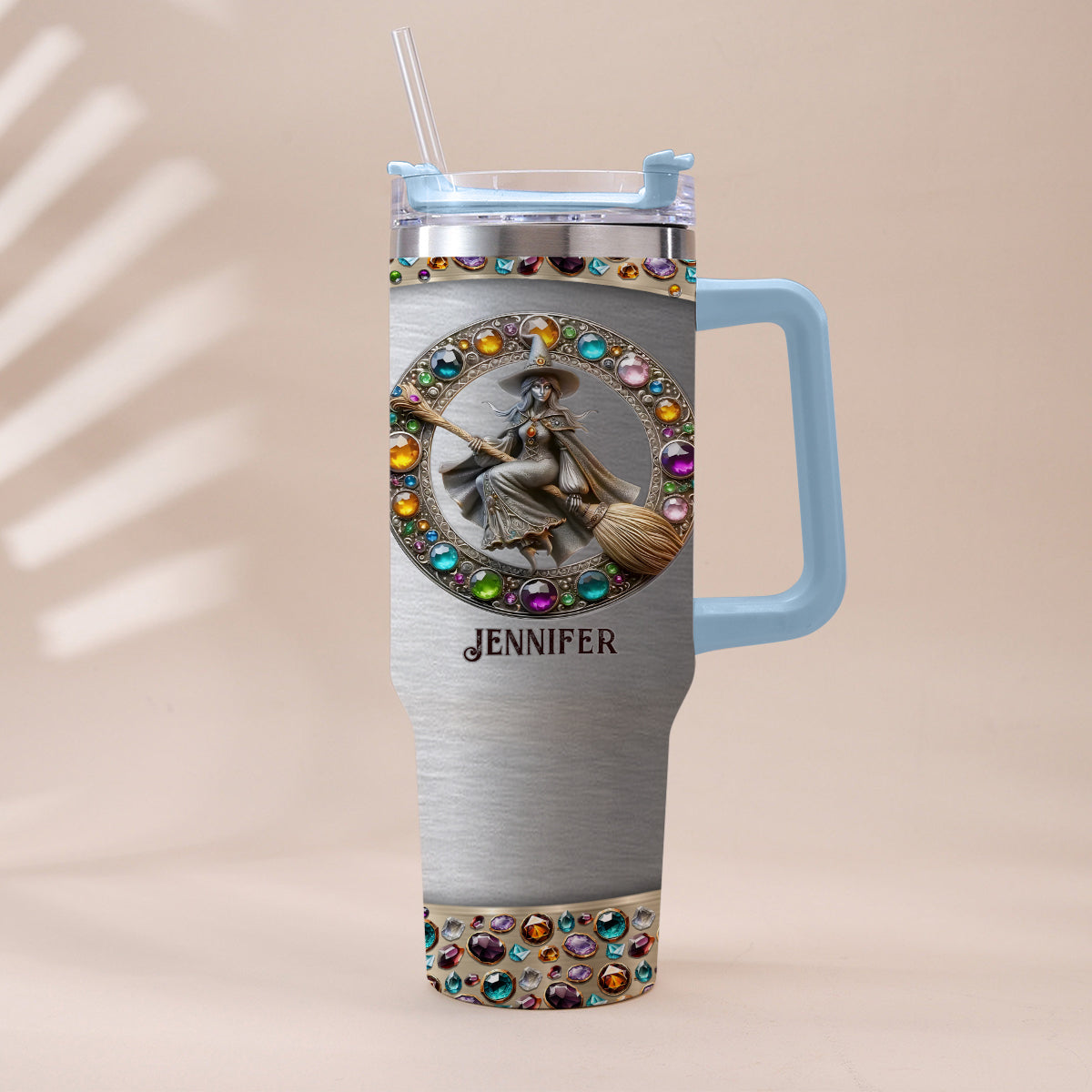 Beautiful Witch - Personalized Witch Tumbler With Handle