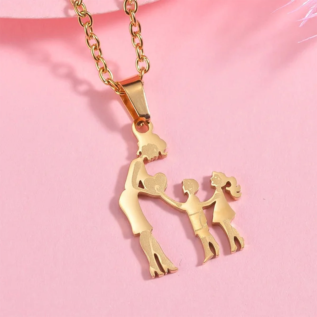 Mom With Children Custom Pendants Necklace - Mother Mom With Children Custom Pendants Necklace