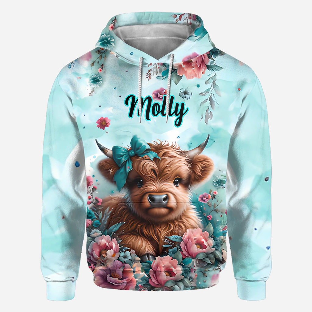 Cute Baby Cow - Personalized All Over Shirt