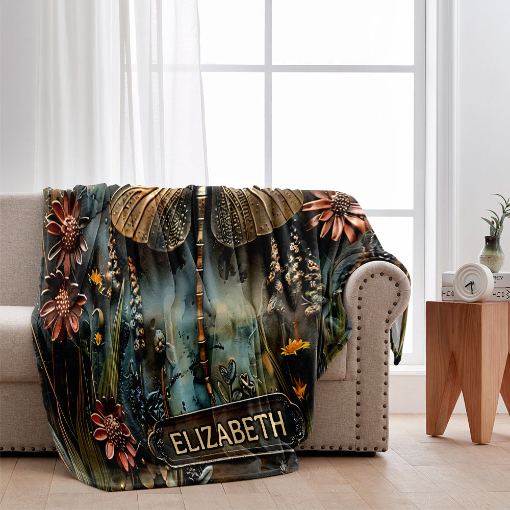 Stunning Dragonfly - Personalized Dragonfly Blanket