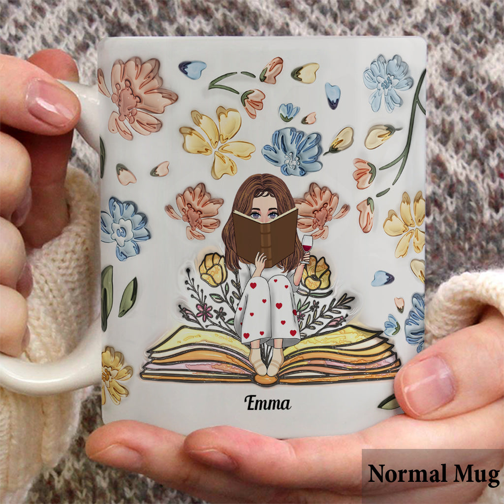 Just A Girl Who Loves Books - Personalized Book Mug