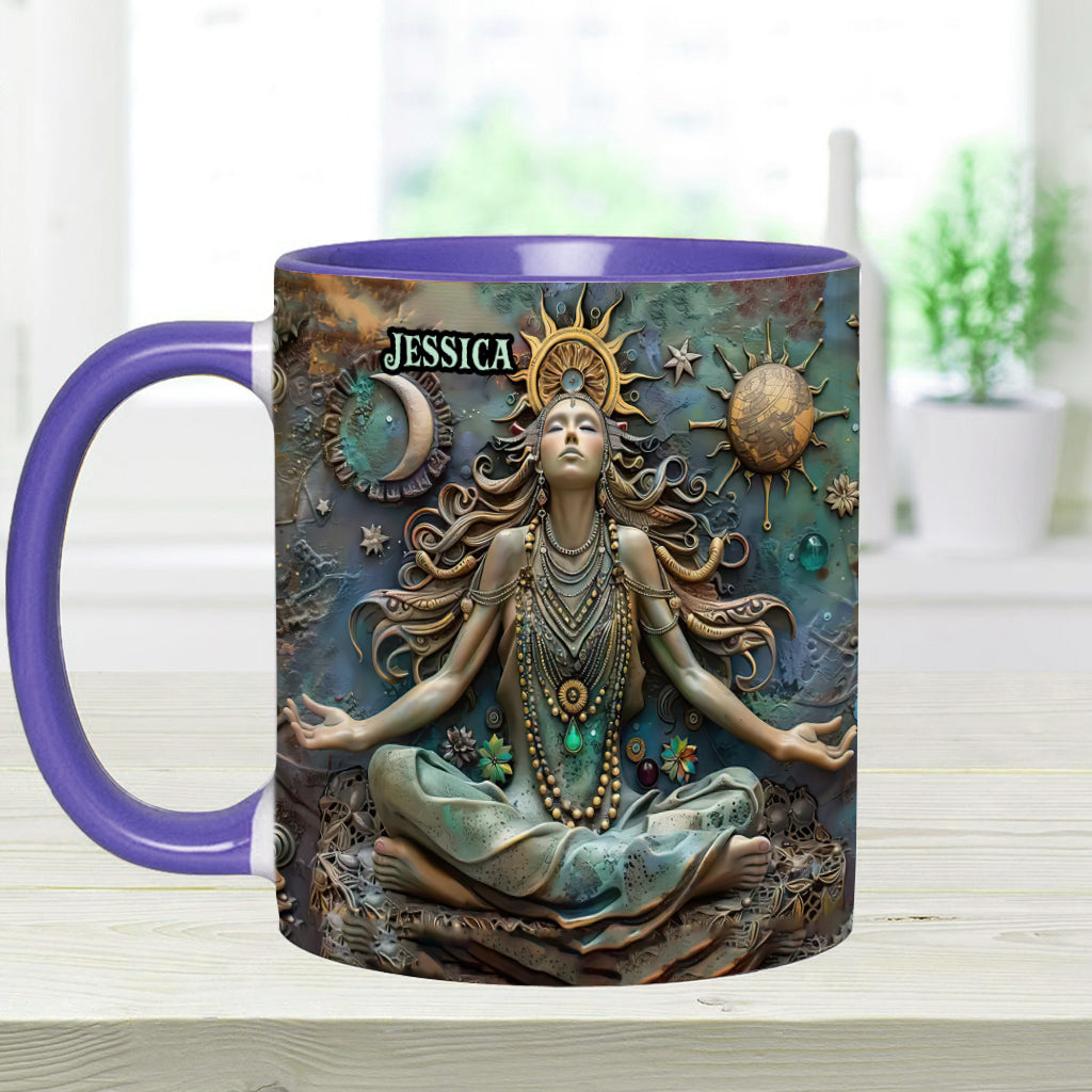 Lose Your Mind Find Your Soul - Personalized Yoga Accent Mug