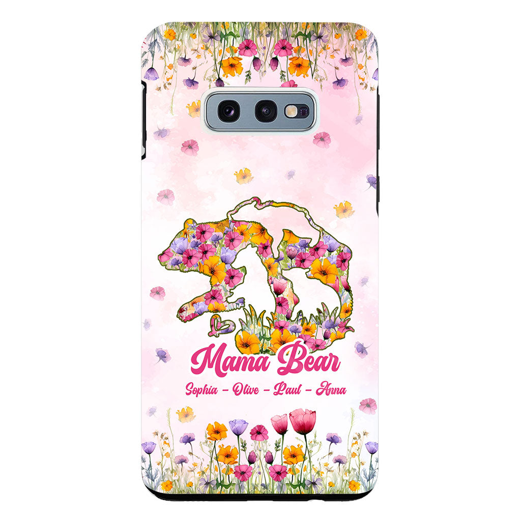 Mama Bear - Personalized Mother Clear Phone Case