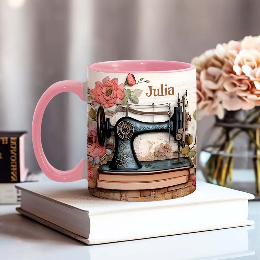 Sewing Machine - Personalized Sewing Accent Mug