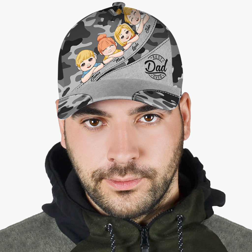 Best Dad Ever Cool Kids - Personalized Father Classic Cap