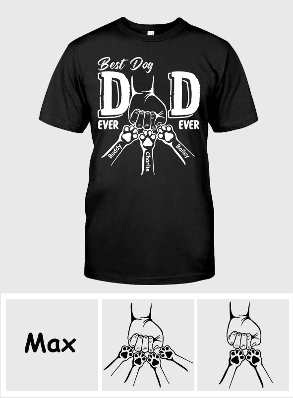 Meilleur papa de chien au monde - T-shirt et sweat à capuche personnalisés pour chien