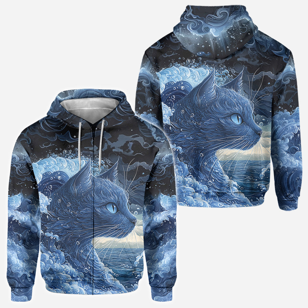 The Blue Cat Wave - Cat All Over Shirt