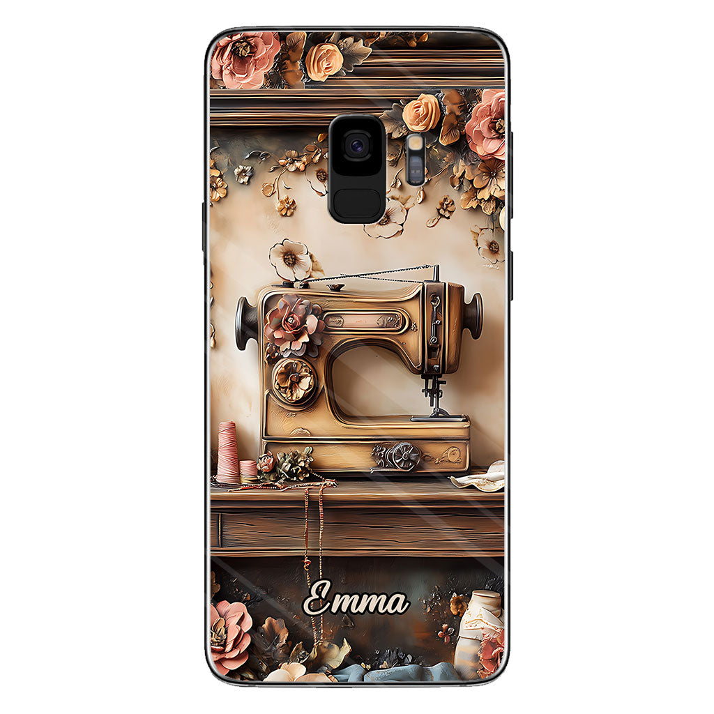 Beautiful Sewing Machine - Personalized Sewing Clear Phone Case