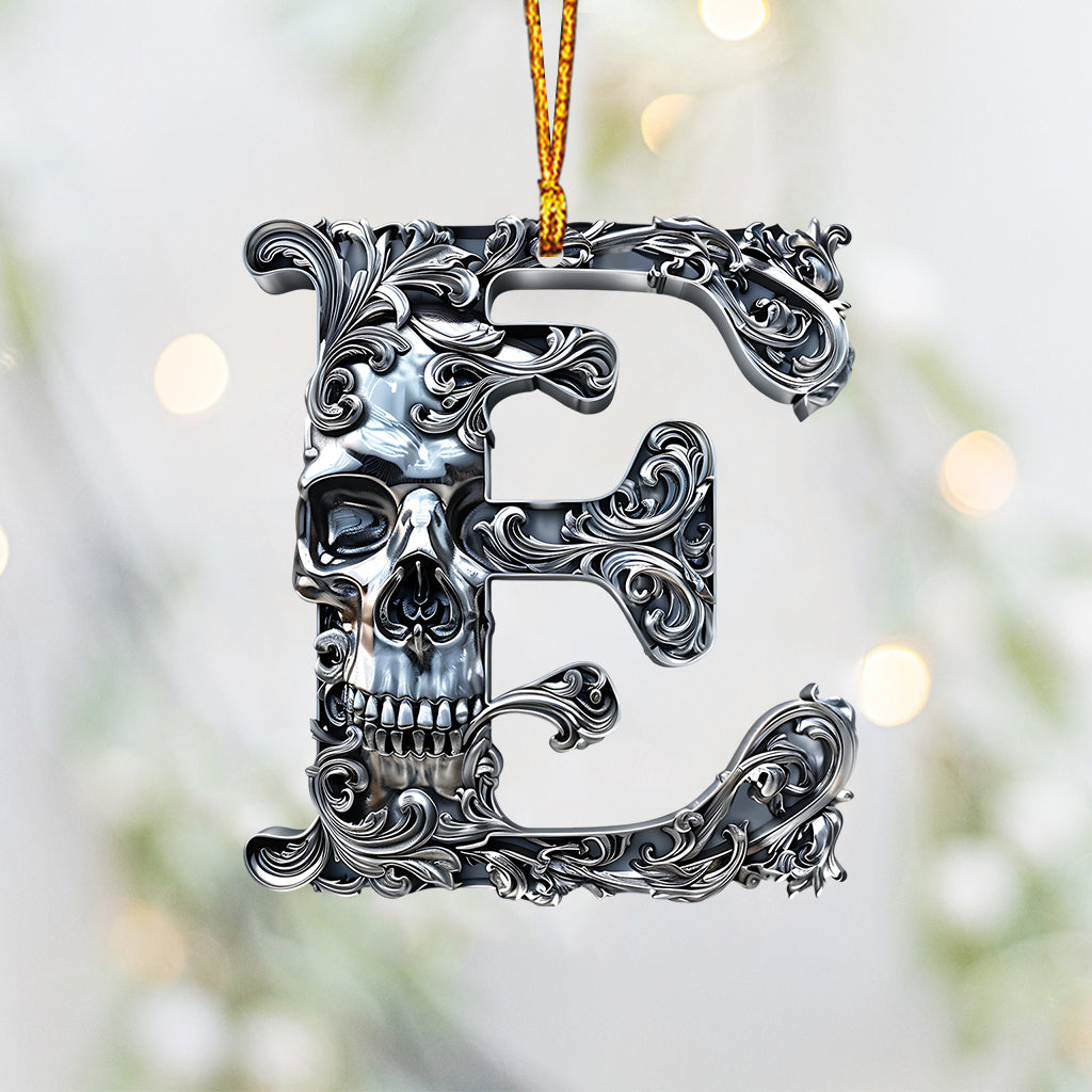 Skull Alphabet - Personalized Skull Ornament