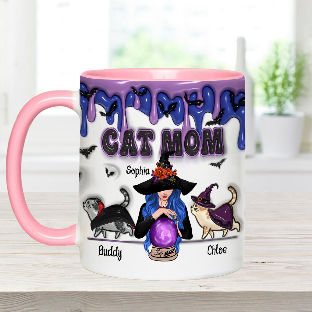 Cat Mom - Personalized Cat Accent Mug