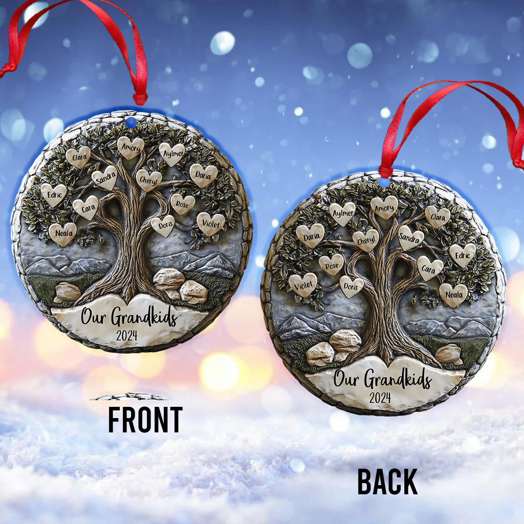 Our Grandkids 2024 - Personalized Grandma Ornament