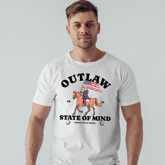 T-shirt « Outlaw State of Mind Western Donald Daddy », T-shirt Trump 2024, T-shirt Maga 2024, Cadeaux de soutien à Trump