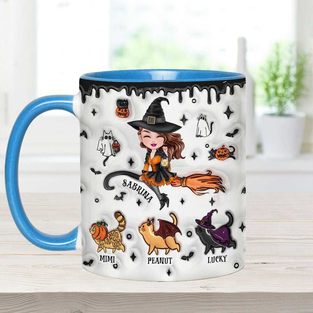 Halloween Is Better With A Cat - Personalized Cat Accent Mug