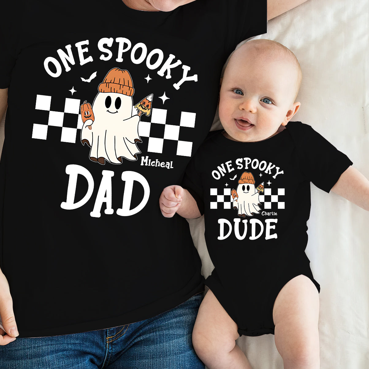 One Spooky Dude - Personalized Kid T-shirt And Baby Onesie