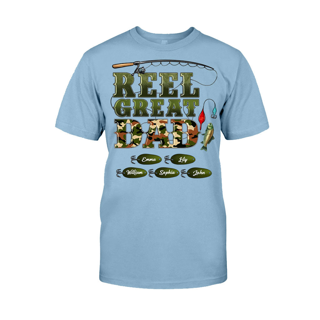 Western Reel Great Dad Camouflage - Personalized Father T-shirt And Hoodie