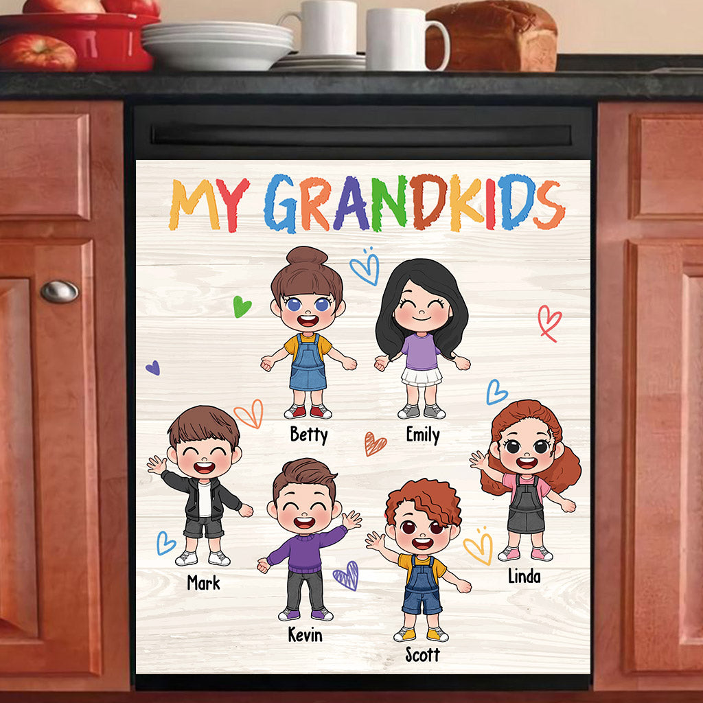 My Grandkids - Personalized Grandma Dishwasher Cover