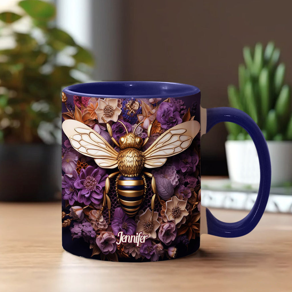 Mug personnalisé Bee Happy Golden Bee - Motif abeille