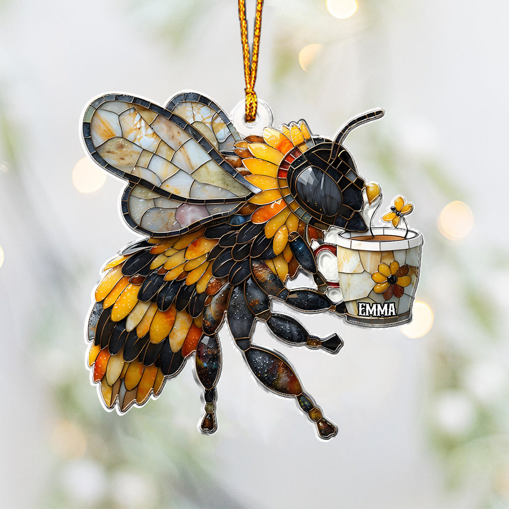 Love Bees - Personalized Bee Custom Shaped Ornament