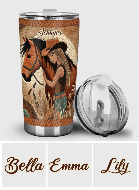 Horse Lovers - Personalized Horse Tumbler