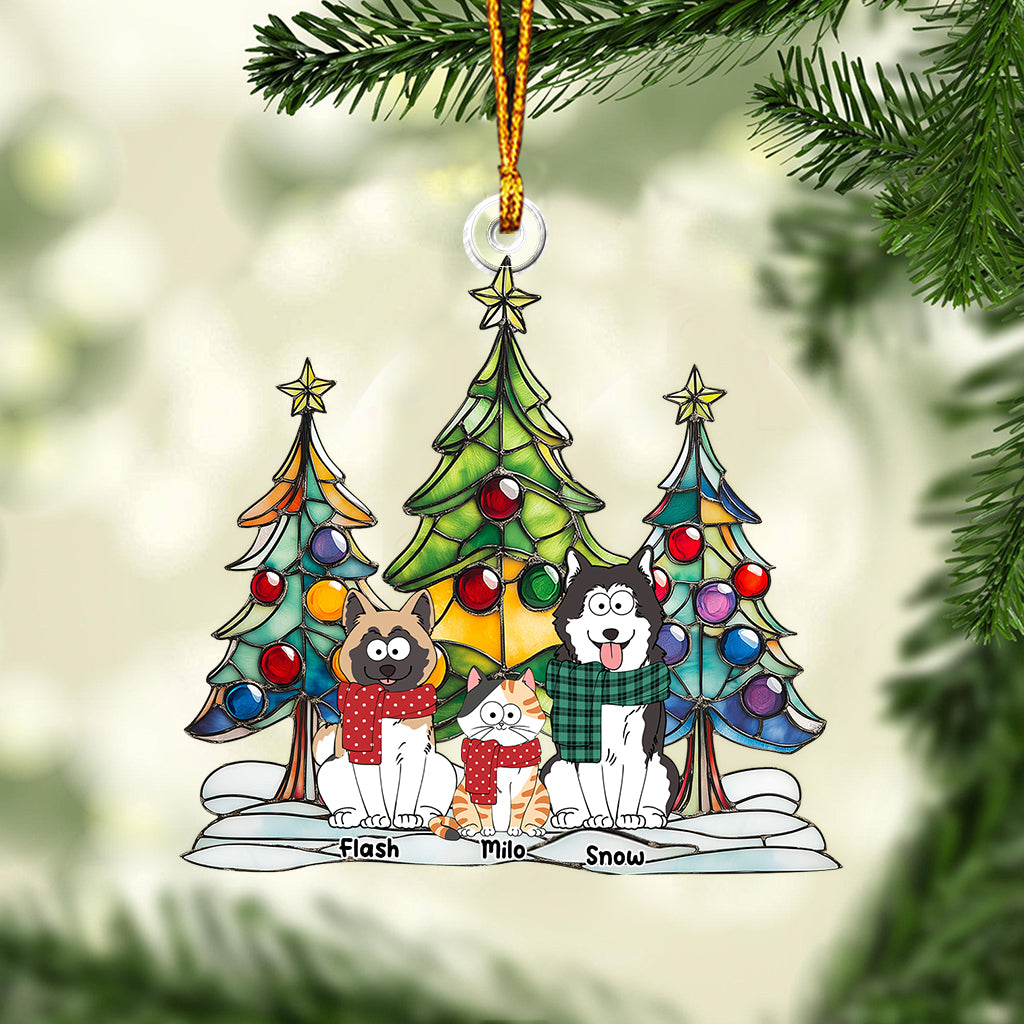 Merry Christmas Pets - Personalized Dog Custom Shaped Ornament