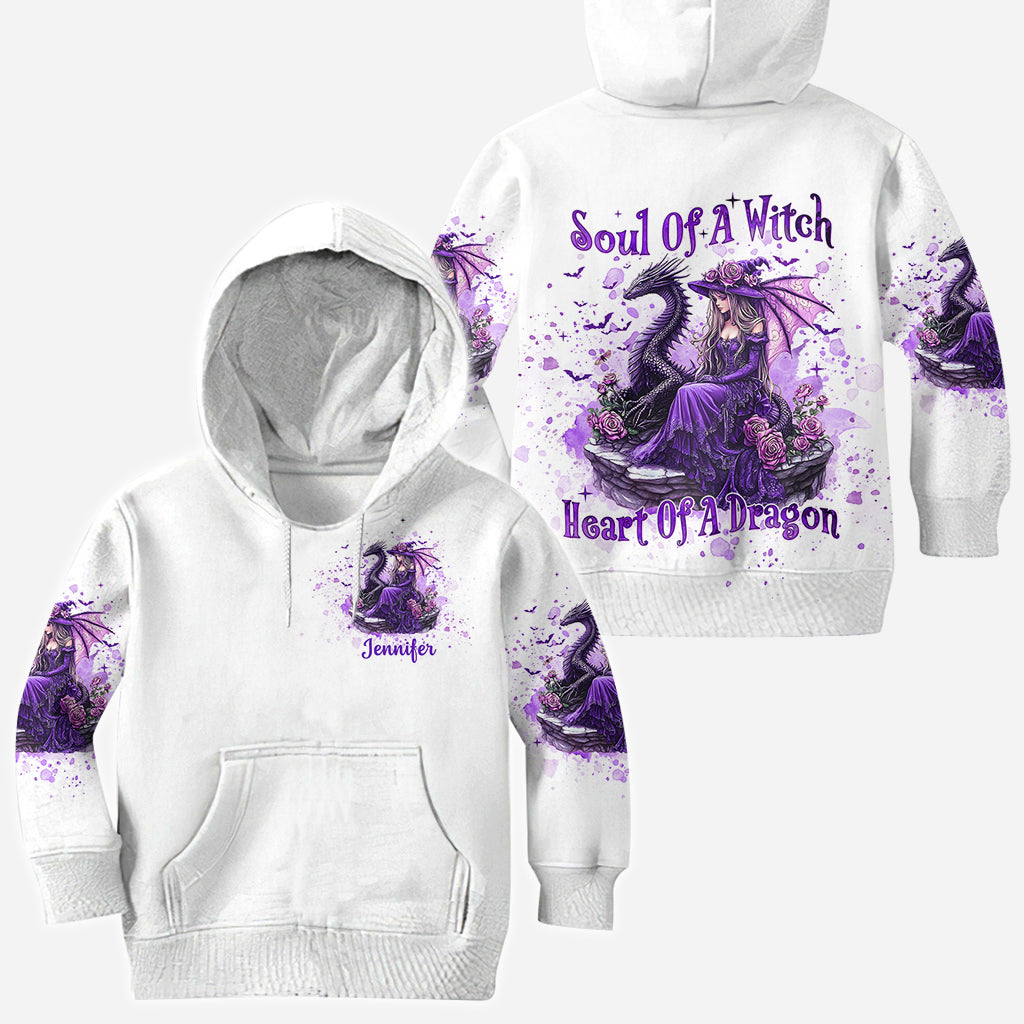 Soul Of A Witch Heart Of A Dragon - Personalized Witch All Over Shirt