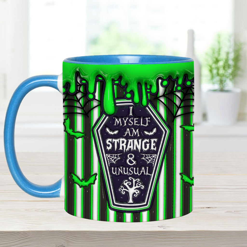 Myself Strange and Unusual - Personalized Witch Accent Mug