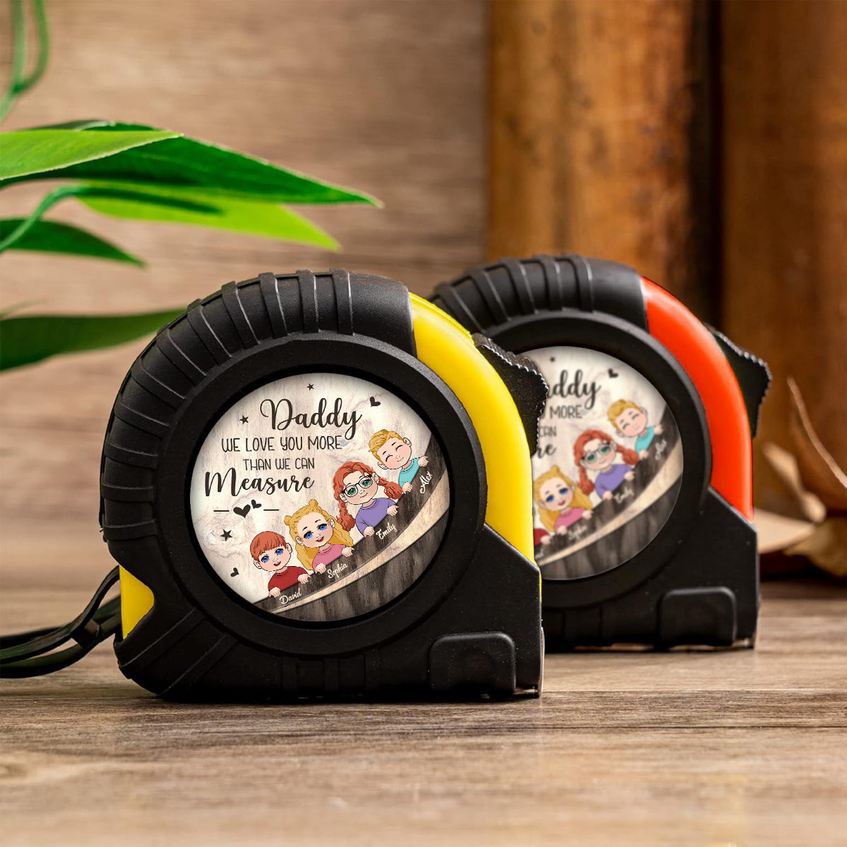 We Love You More Than We Can Measure - Personalized Father Measure Tape