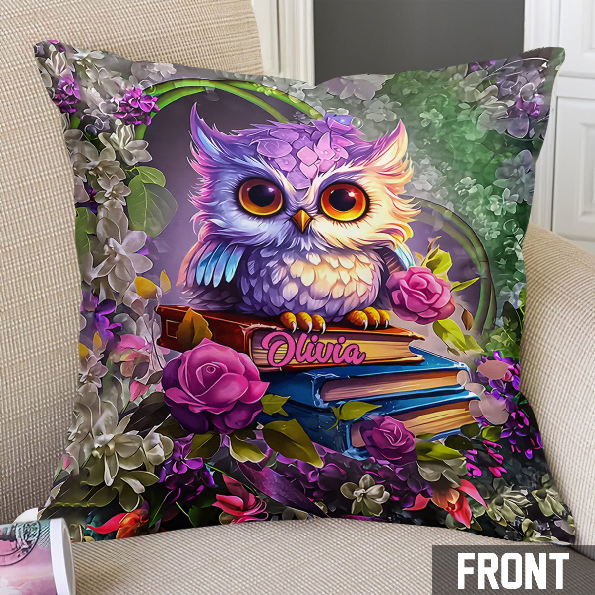 Just One More Chapter - Personalized Book Throw Pillow