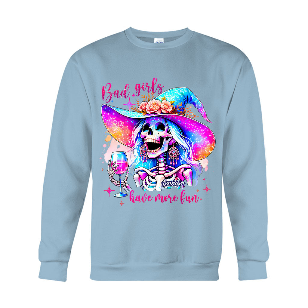 Bad Girls Have More Fun - Personalized Witch T-shirt And Hoodie