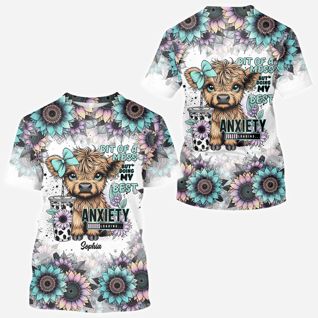 Ein bisschen chaotisch, aber ich gebe mein Bestes – personalisiertes Allover-Shirt