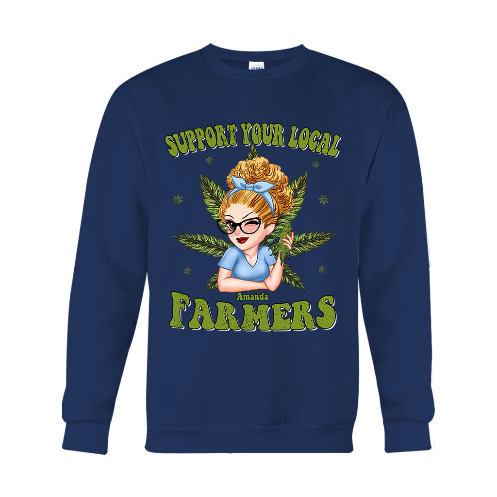Support Your Local Farmers - Personalized Weed T-shirt And Hoodie