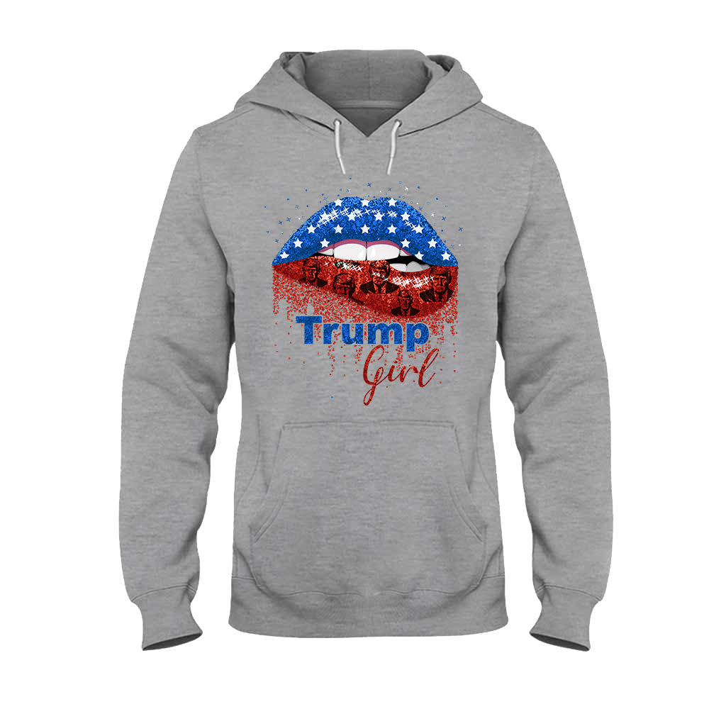 American Lips Trump Girl 2024 – T-Shirt und Hoodie