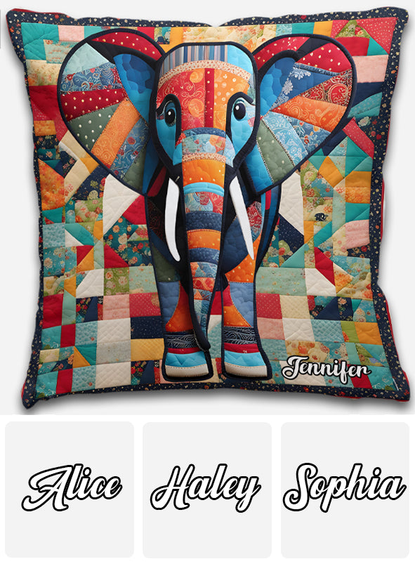 Beautiful Elephant - Personalized Elephant Throw Pillow