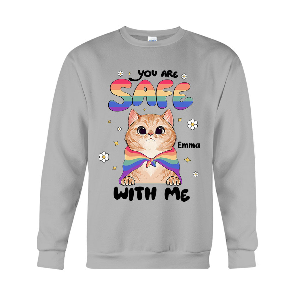 You Are Safe - Personalized LGBT Support T-shirt And Hoodie