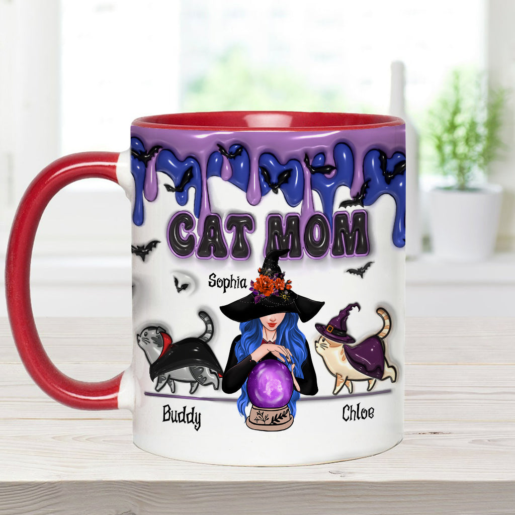 Cat Mom - Personalized Cat Accent Mug