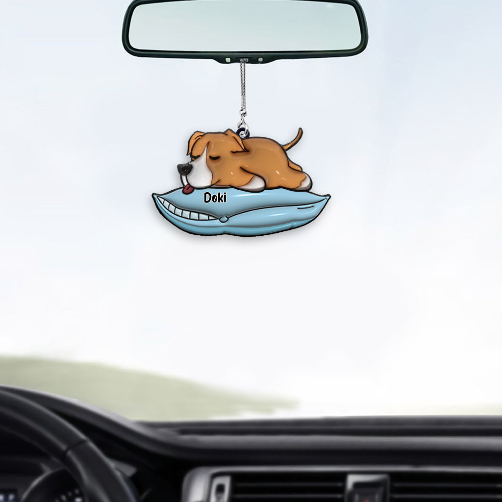 J'aime mes chiens - Ornement de voiture personnalisé pour chien