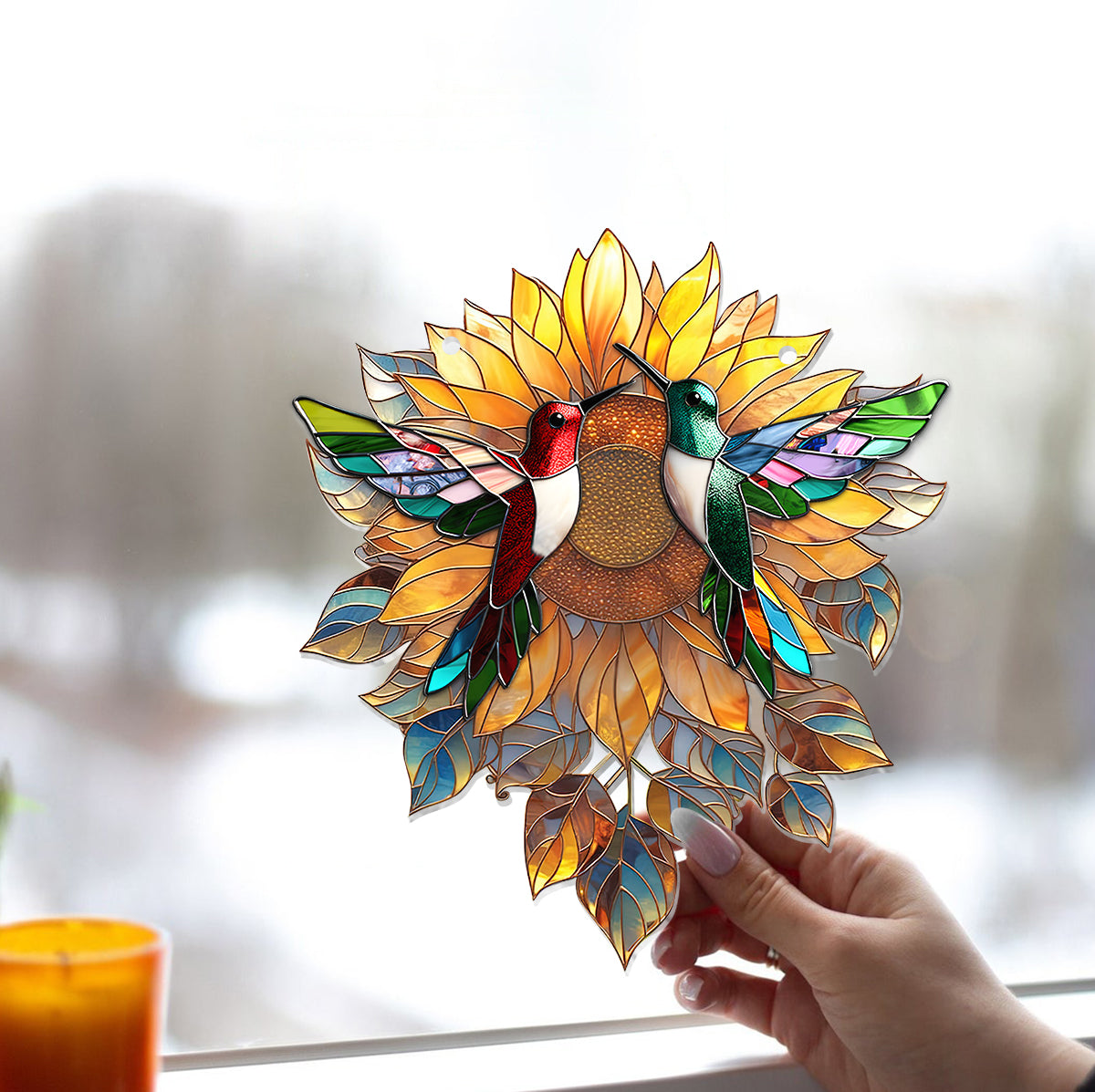 Wunderschöne Kolibris im Sonnenschein – Kolibri-Fensterhänger-Sonnenfänger-Ornament