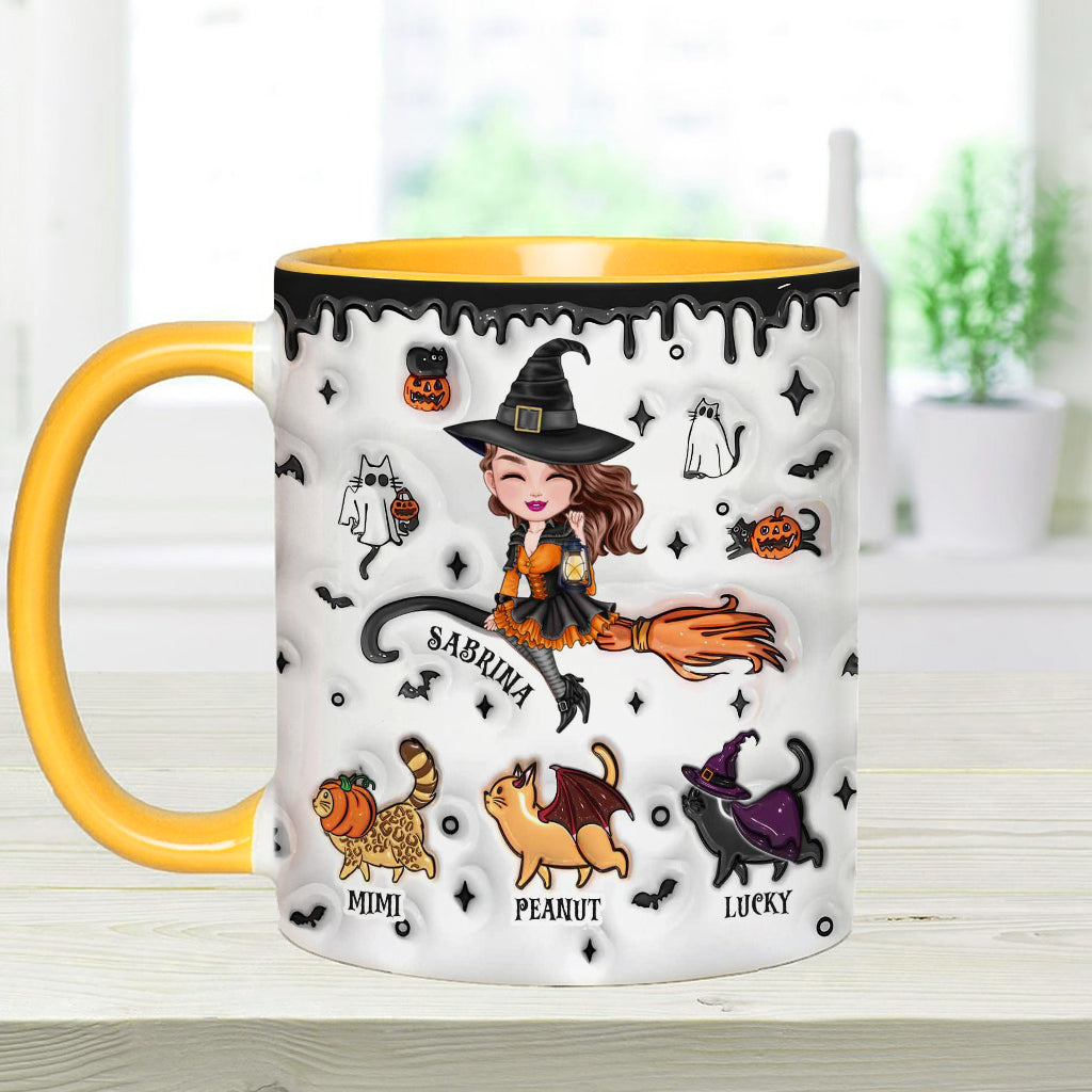 Halloween Is Better With A Cat - Personalized Cat Accent Mug