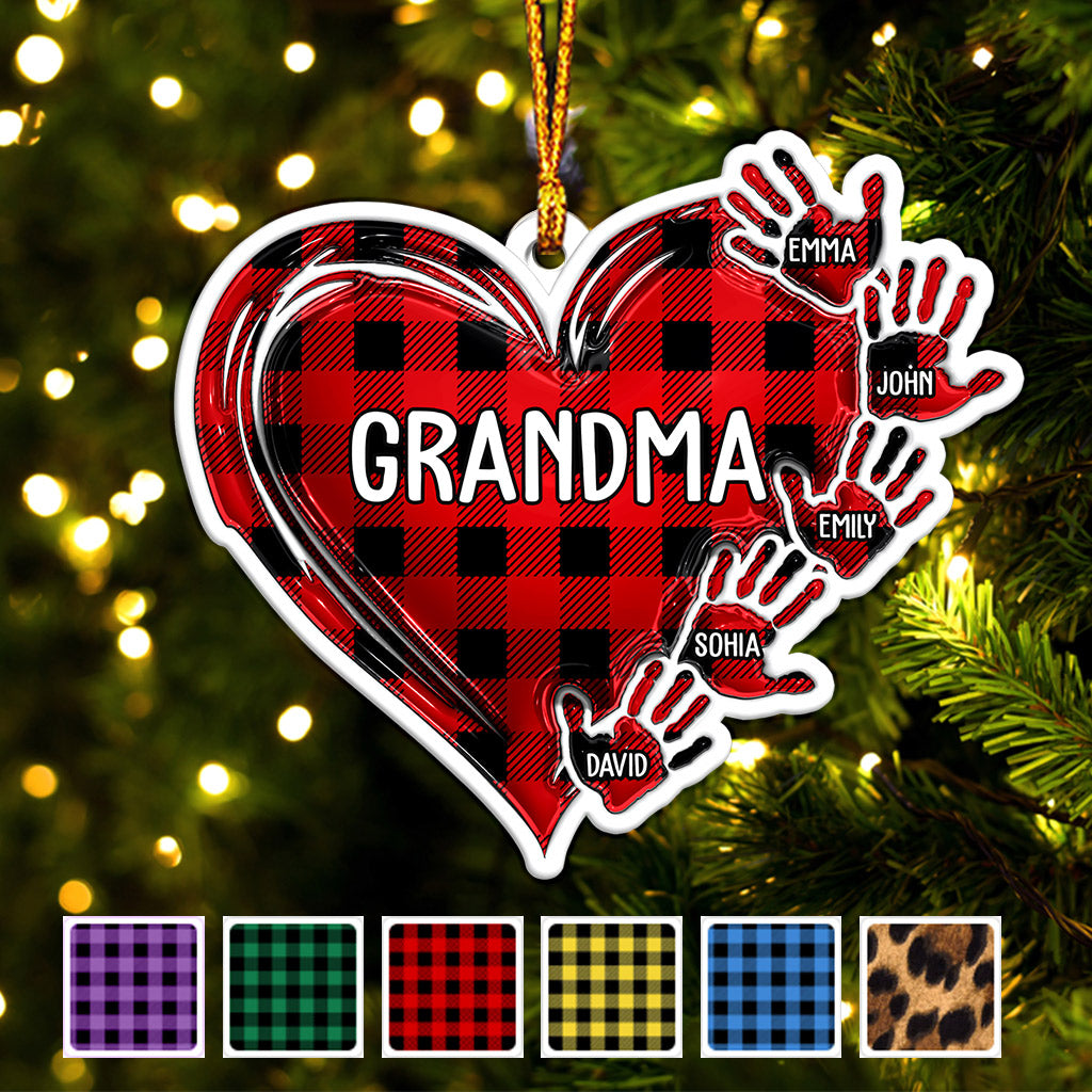 Grandma Nana Mama - Personalized Grandma Custom Shaped Ornament