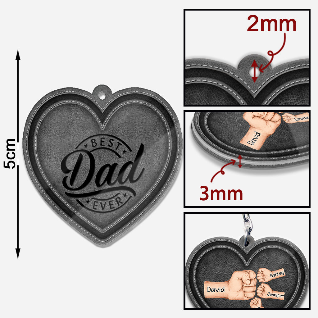 Best Dad/ Grandpa/ Papa... Ever - Personalized Father Keychain