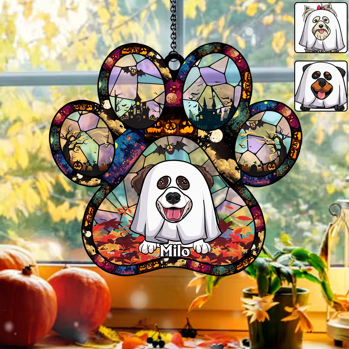 Hope You Like Dogs - Personalized Dog Window Hanging Suncatcher Ornament