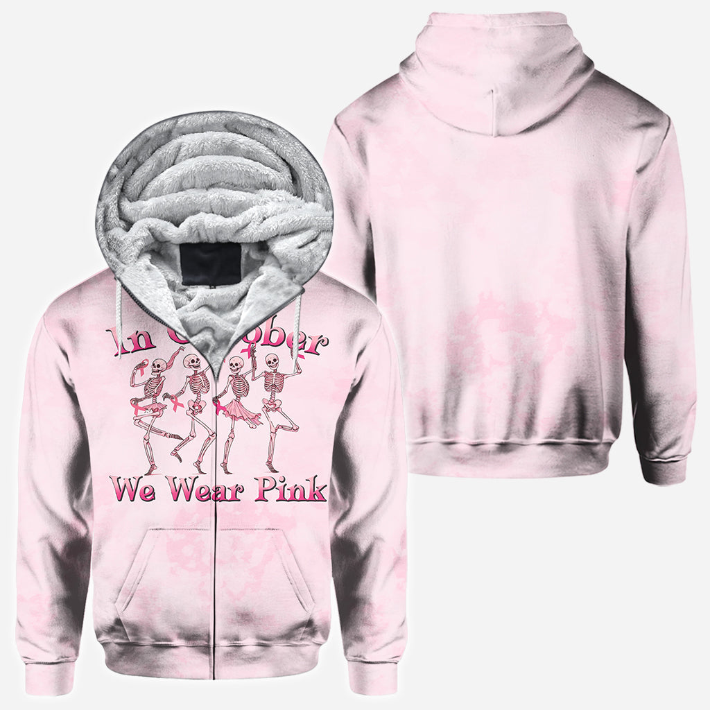 In October We Wear Pink - Personalized Breast Cancer Awareness All Over Shirt